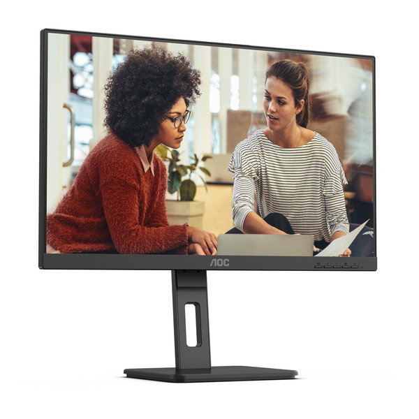 AOC 27E3QAF, LED-Monitor - 68.6 cm (27 inches), black, FullHD, IPS, HDR, ergonomischer Standfu