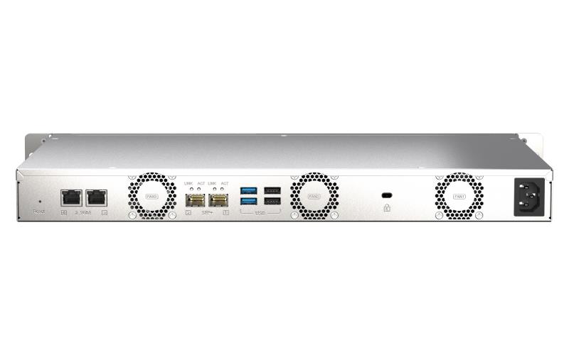 QNAP TS-435XEU NAS Rack (1U) Marvell CN9131 4 GB DDR4 0 TB QNAP QTS Black, Grey