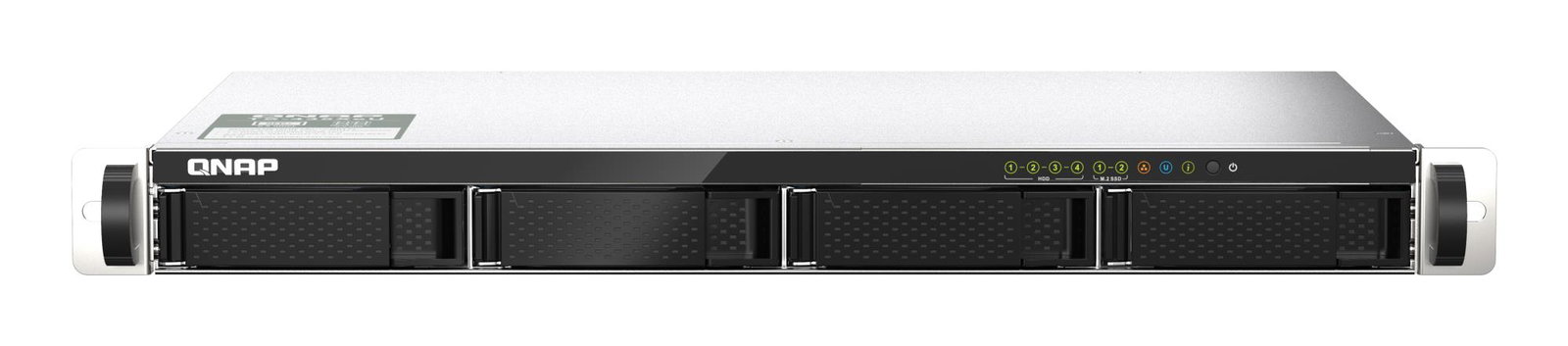QNAP TS-435XEU NAS Rack (1U) Marvell CN9131 4 GB DDR4 0 TB QNAP QTS Black, Grey