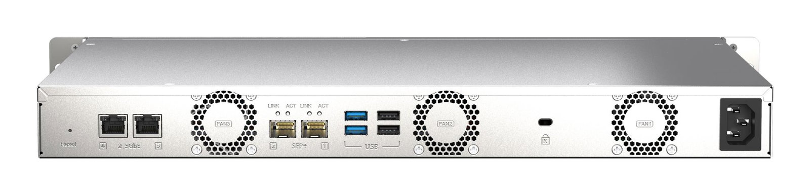 QNAP TS-435XEU NAS Rack (1U) Marvell CN9131 4 GB DDR4 0 TB QNAP QTS Black, Grey