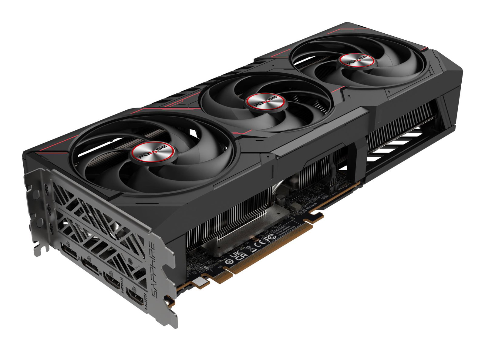 Graphics Card SAPPHIRE AMD Radeon RX 9070 XT 16 GB GDDR6 256 bit PCIE 5.0 16x Triple slot Fansink 2xHDMI 2xDisplayPort 11348-03-20G