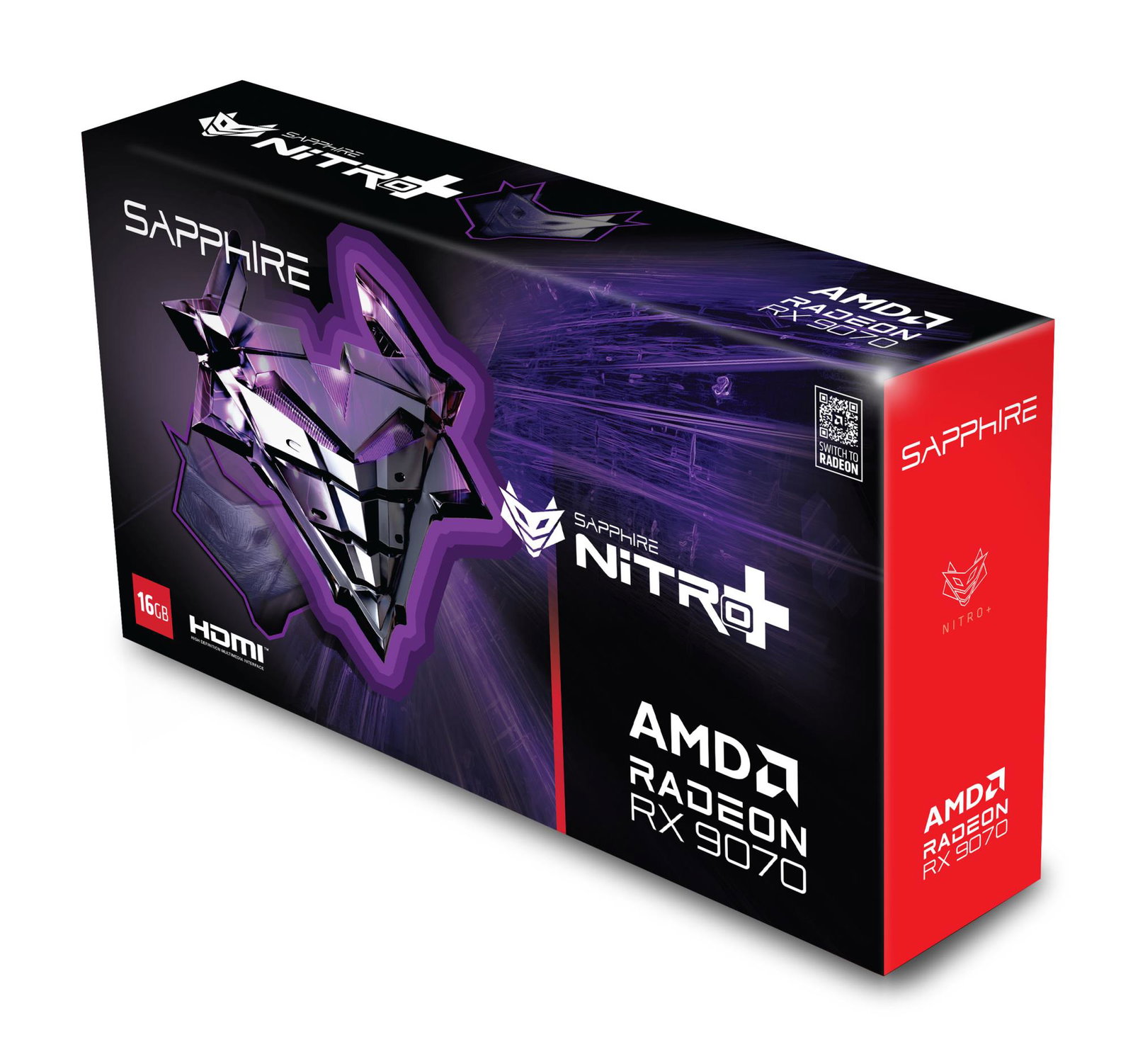 Graphics Card SAPPHIRE AMD Radeon RX 9070 16 GB GDDR6 256 bit Triple slot Fansink 2xHDMI 2xDisplayPort 11349-01-20G