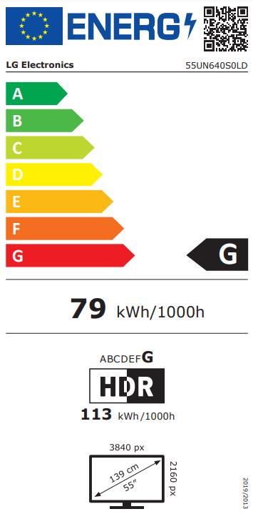 DISPLAY LCD 55/55UN640S0LD LG