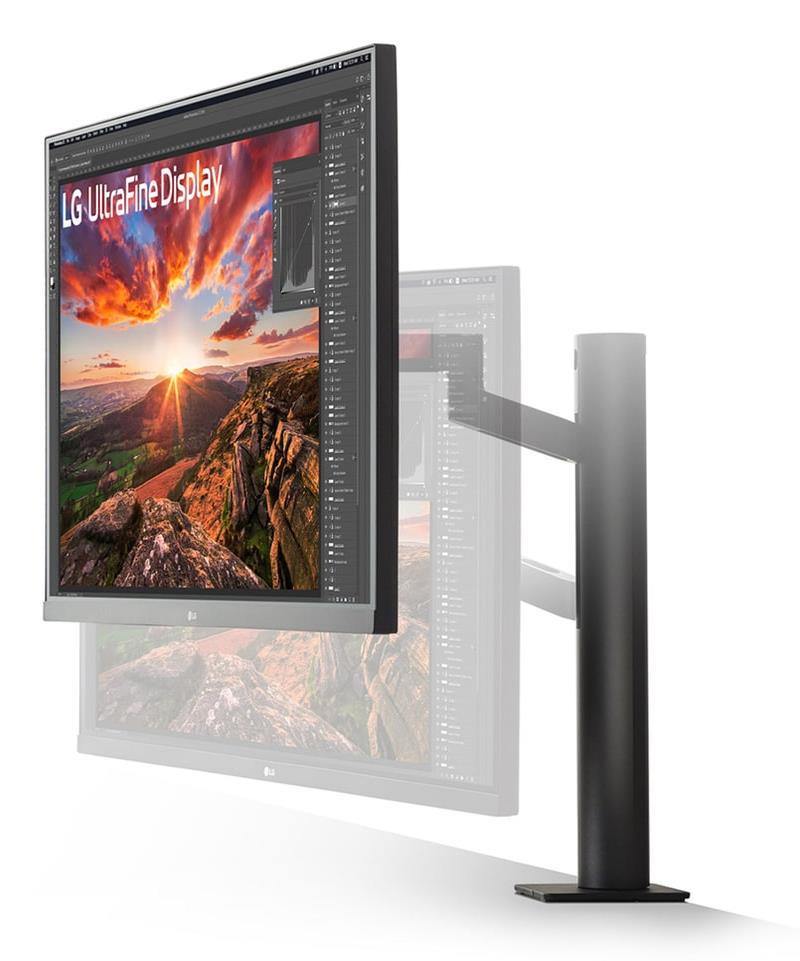 LCD Monitor LG 31.5 Panel IPS 3840x2160 16:9 60Hz 5 ms Speakers Swivel Pivot Height adjustable Tilt Colour Black 32UN880K-B