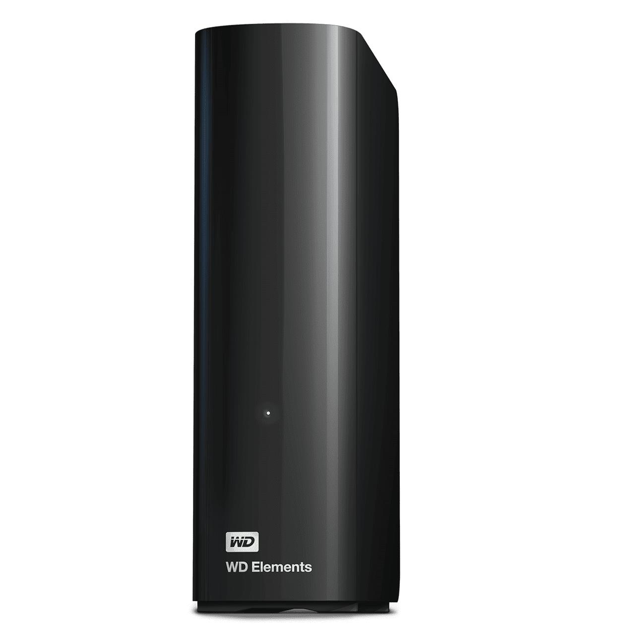 External HDD WESTERN DIGITAL Elements Desktop 14TB USB 3.0 Drives 1 Black WDBWLG0140HBK-EESN