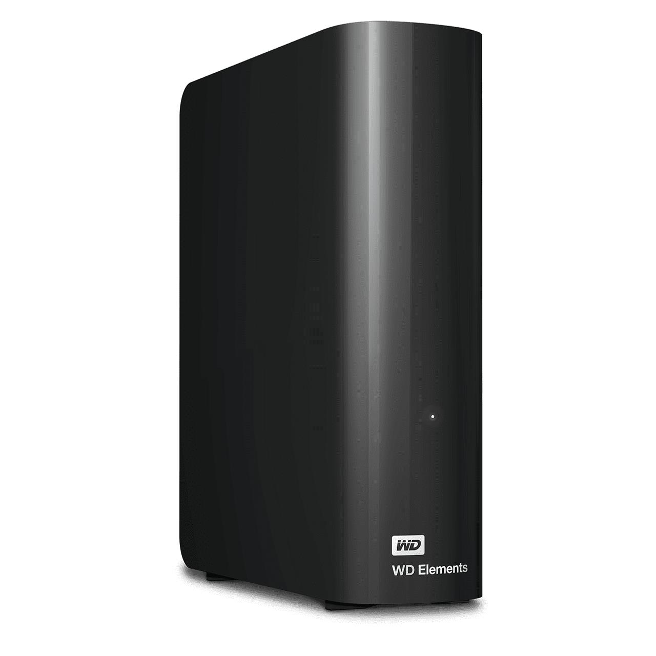 External HDD WESTERN DIGITAL Elements Desktop 14TB USB 3.0 Drives 1 Black WDBWLG0140HBK-EESN