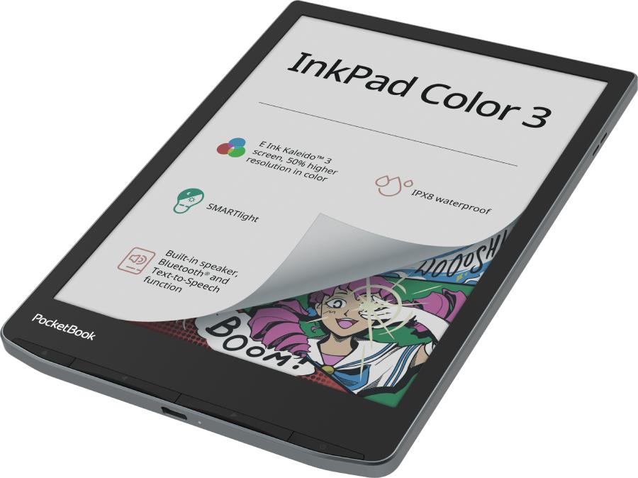 E-Reader POCKETBOOK InkPad Color 3 7.8 1872x1404 1xUSB-C Wireless LAN Bluetooth PB743K3-1-WW