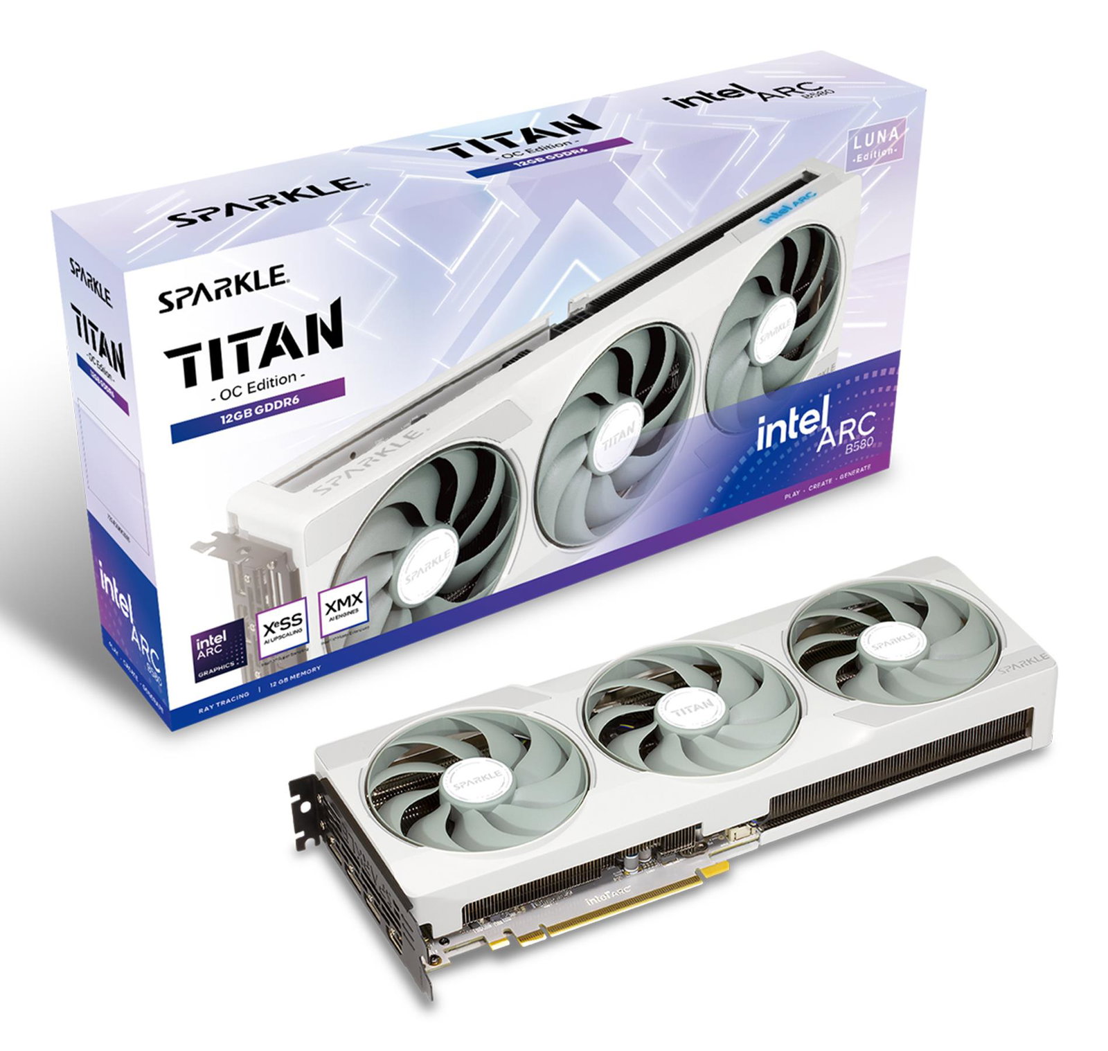 Graphics Card SPARKLE Intel Arc B580 12 GB GDDR6 192 bit PCIE 4.0 8x Active SB580TW-12GOC