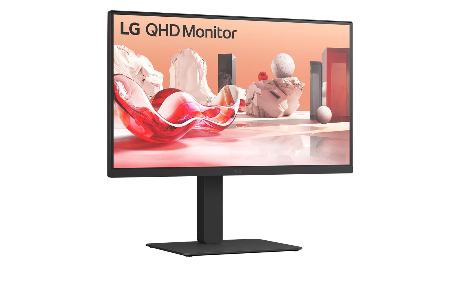 LCD Monitor LG 27BA75QB-B 27 Panel IPS 2560x1440 16:9 100Hz Matte Speakers Swivel Pivot Height adjustable Tilt Colour Black 27BA75QB-B