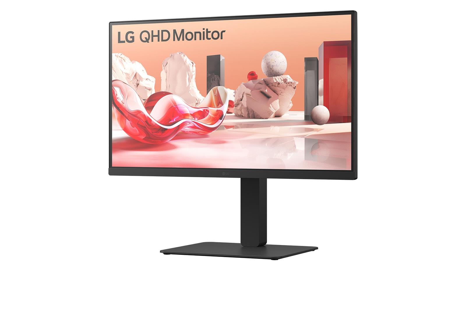 LCD Monitor LG 27BA75QB-B 27 Panel IPS 2560x1440 16:9 100Hz Matte Speakers Swivel Pivot Height adjustable Tilt Colour Black 27BA75QB-B