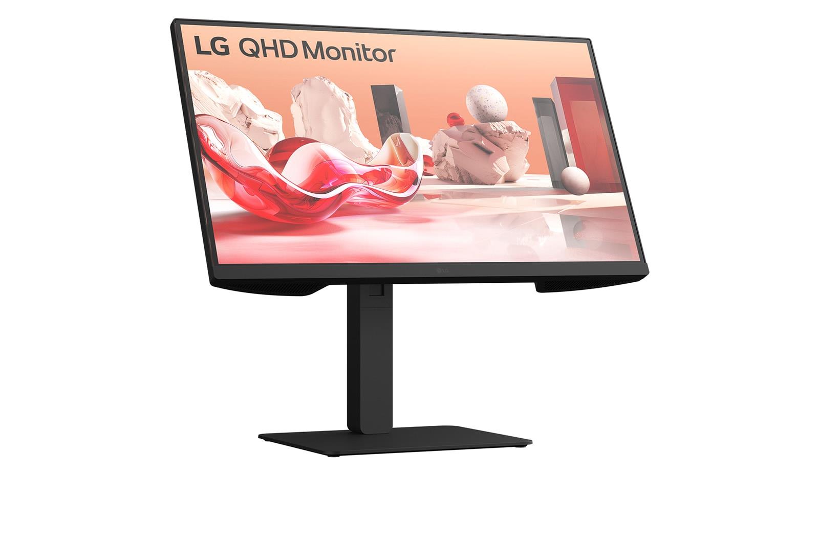 LCD Monitor LG 27BA75QB-B 27 Panel IPS 2560x1440 16:9 100Hz Matte Speakers Swivel Pivot Height adjustable Tilt Colour Black 27BA75QB-B