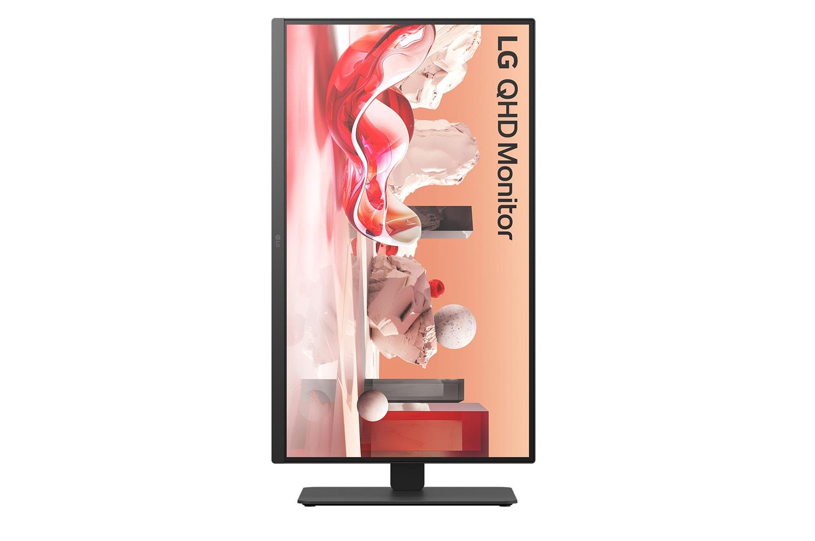 LCD Monitor LG 27BA75QB-B 27 Panel IPS 2560x1440 16:9 100Hz Matte Speakers Swivel Pivot Height adjustable Tilt Colour Black 27BA75QB-B