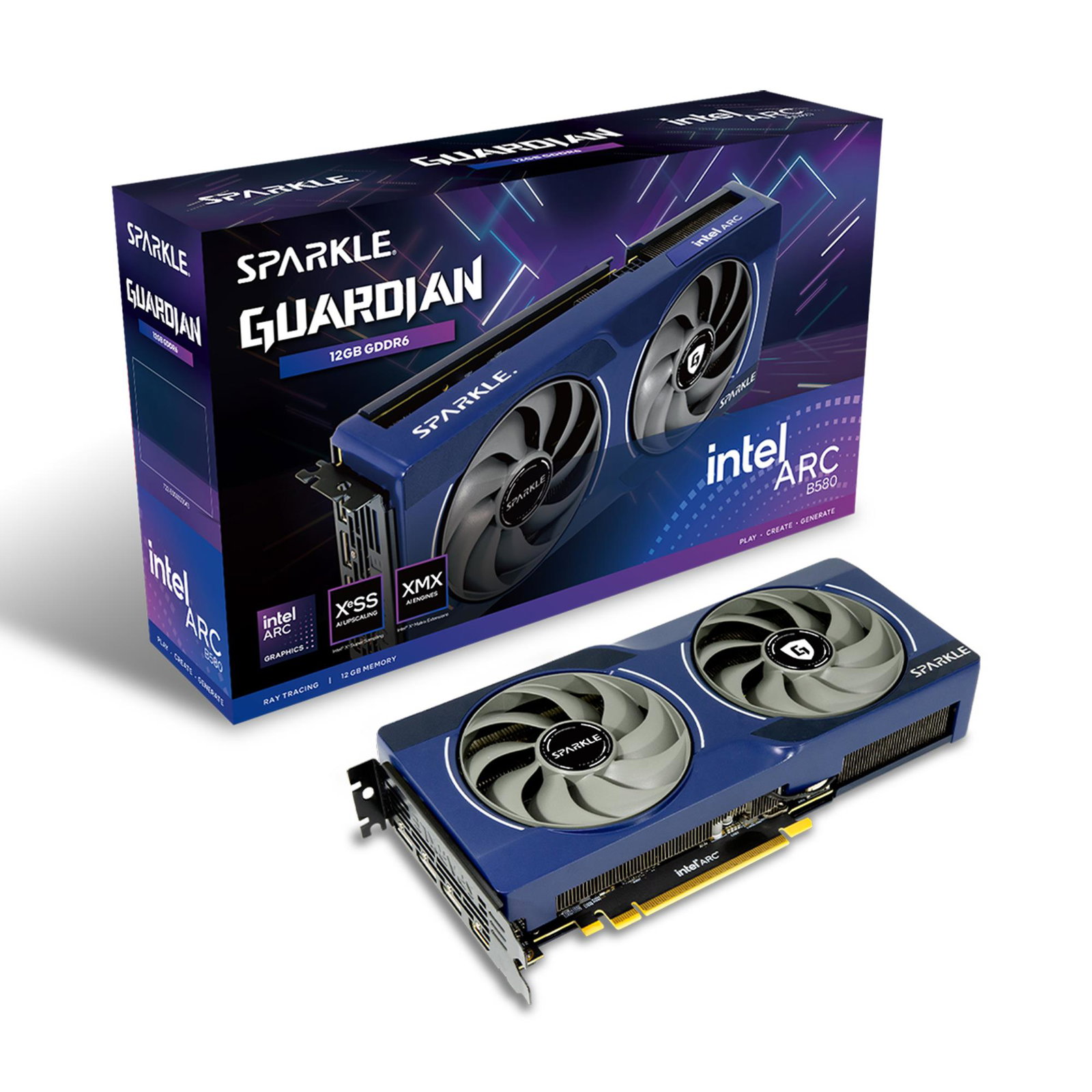 Graphics Card SPARKLE Intel Arc B580 12 GB GDDR6 192 bit PCIE 4.0 8x SB580G-12G