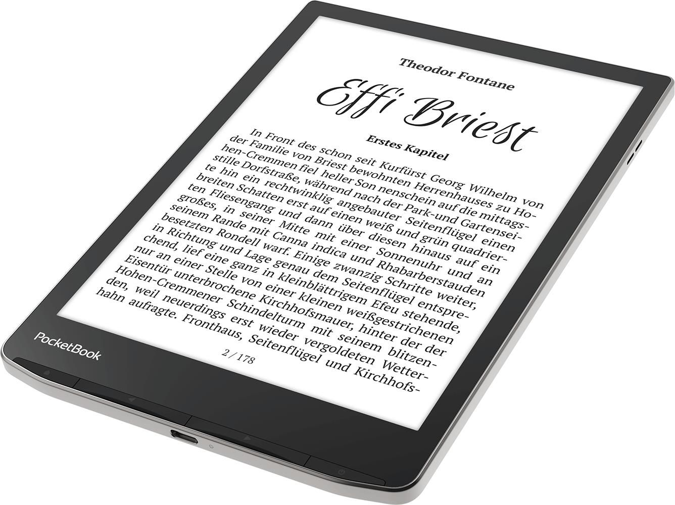 E-Reader POCKETBOOK InkPad 4 7.8 1872x1404 1xAudio-Out 1xUSB-C Micro SD Wireless LAN Bluetooth PB743G-U-WW