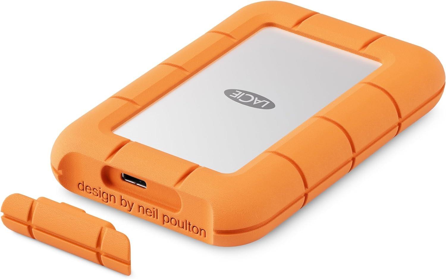 External SSD LACIE 2TB USB-C Write speed 2000 MBytes/sec Read speed 2000 MBytes/sec STMF2000400