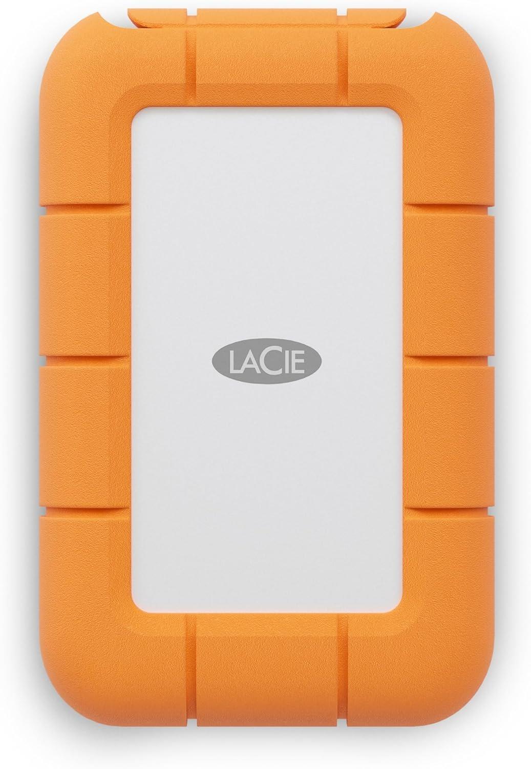 External SSD LACIE 2TB USB-C Write speed 2000 MBytes/sec Read speed 2000 MBytes/sec STMF2000400