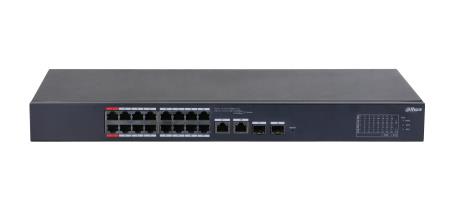 Switch DAHUA CS4218-16ET-240 Type L2 Desktop/pedestal 16x10Base-T 100Base-TX PoE ports 16 DH-CS4218-16ET-240