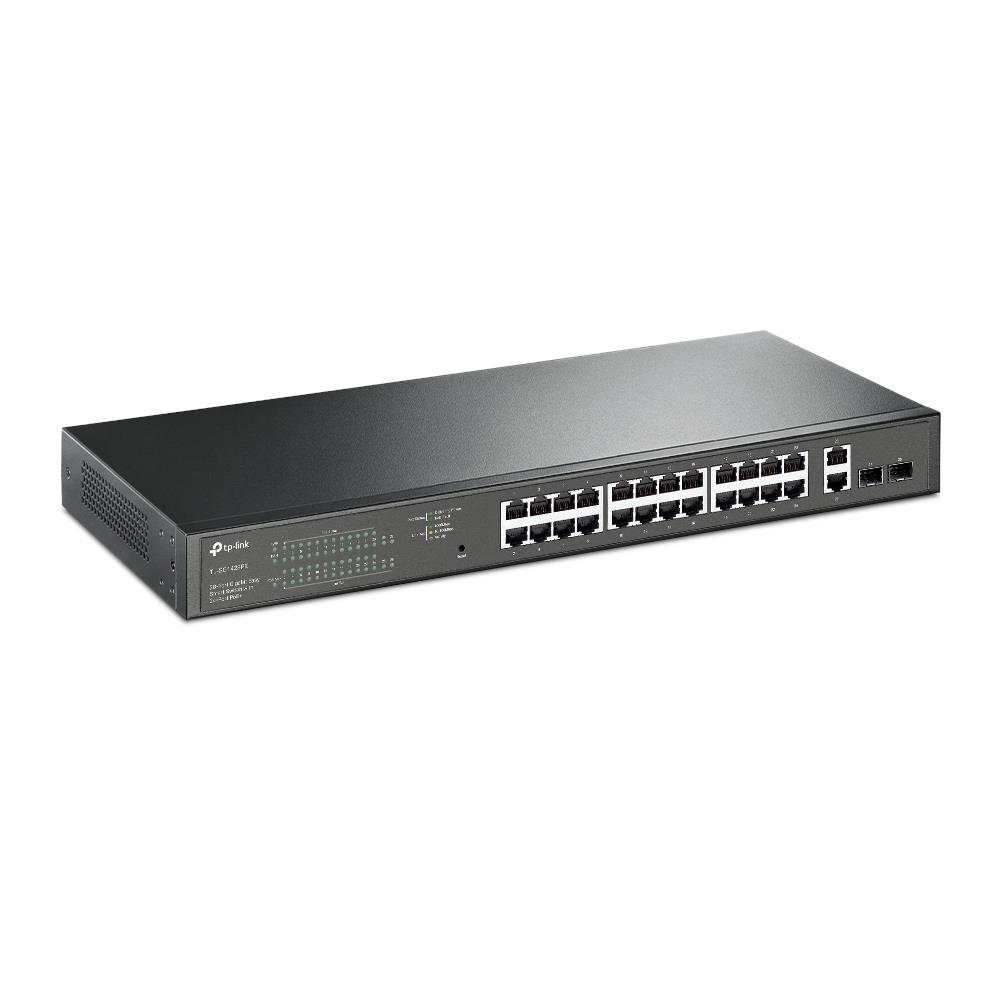 Switch TP-LINK Desktop/pedestal 28x10Base-T 100Base-TX 1000Base-T PoE+ ports 24 250 Watts TL-SG1428PE