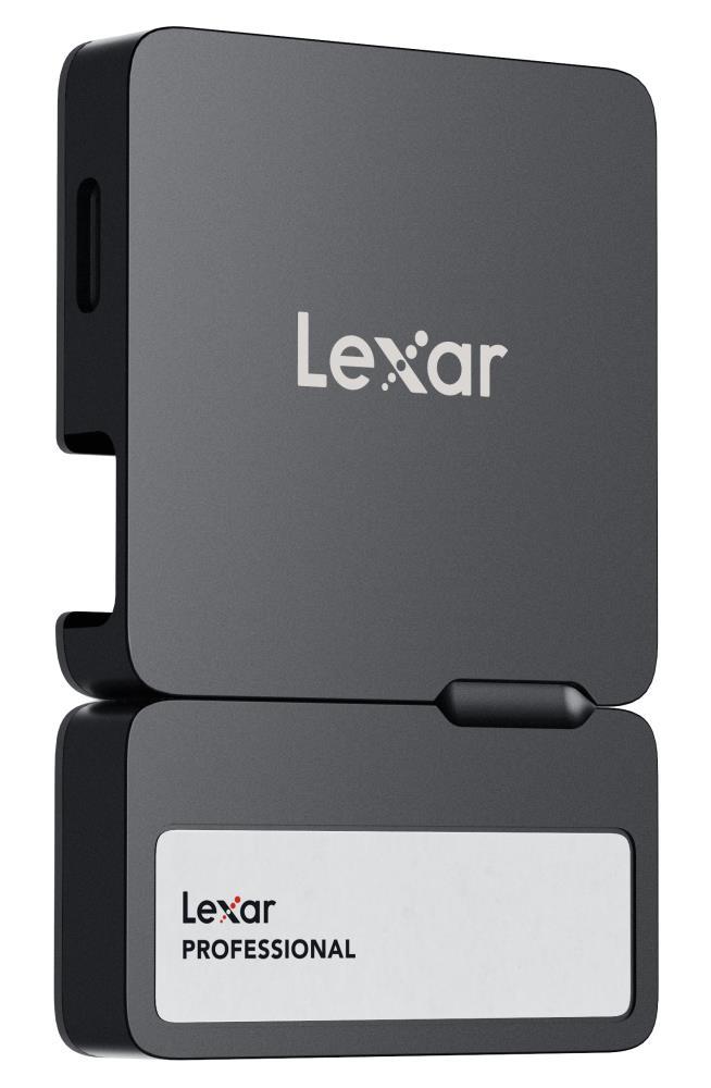 External SSD LEXAR Professional Go Portable 2TB USB 3.2 Write speed 1000 MBytes/sec Read speed 1050 MBytes/sec LSL400S002T-RNBNG