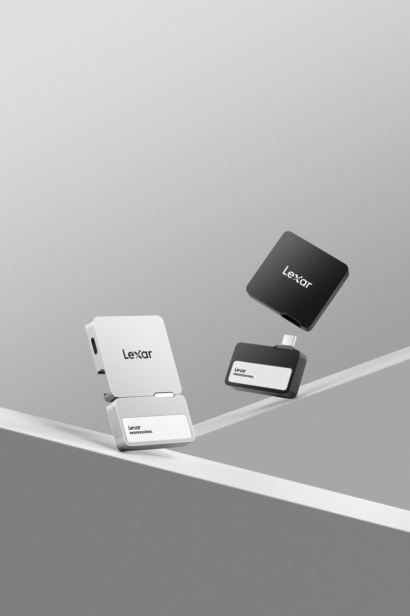 External SSD LEXAR Professional Go Portable 2TB USB 3.2 Write speed 1000 MBytes/sec Read speed 1050 MBytes/sec LSL400S002T-RNBNG
