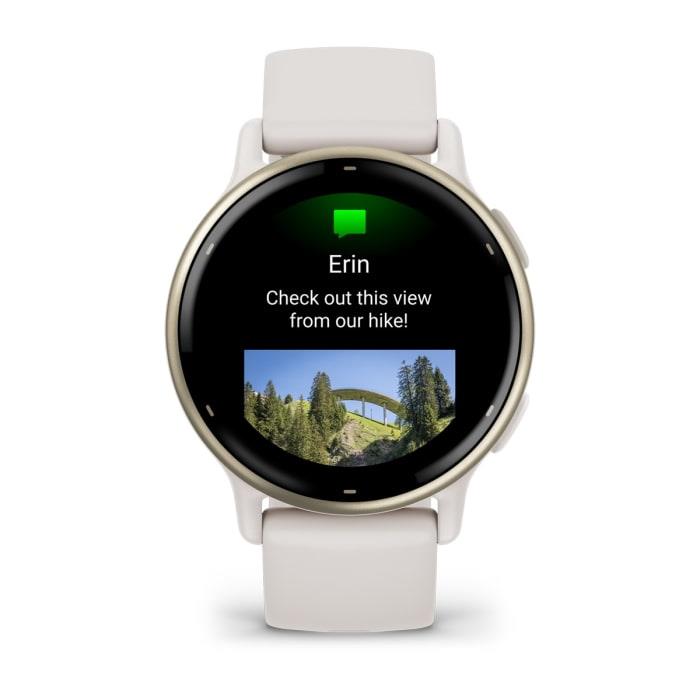 SMARTWATCH VIVOACTIVE 5/IVORY/GOLD 010-02862-11 GARMIN