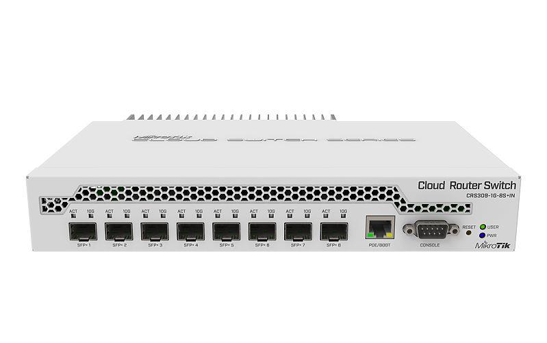 Switch MIKROTIK CRS309-1G-8S+IN 1x10Base-T 100Base-TX 1000Base-T 8xSFP+ CRS309-1G-8S+IN