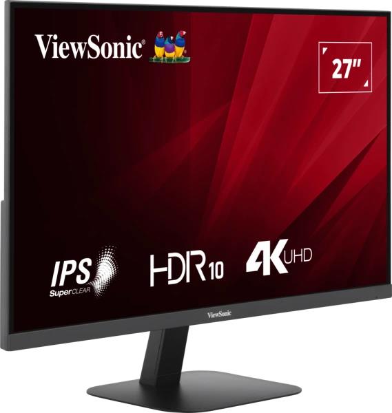 LCD Monitor VIEWSONIC VA2708-4K-HD 27 Panel IPS 3840x2160 16:9 60 Hz Matte 4 ms Tilt Colour Black VA2708-4K-HD