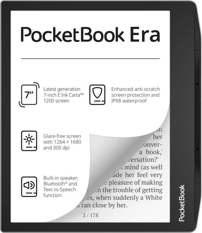 E-Reader POCKETBOOK Era 7 1264x1680 1xUSB-C Bluetooth Silver PB700-U-16-WW