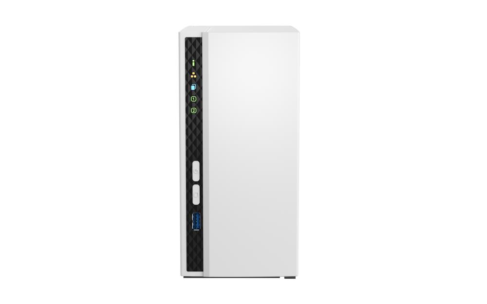QNAP TS-233 NAS/storage server Tower ARM Cortex-A55 2 GB 0 TB QNAP QTS White