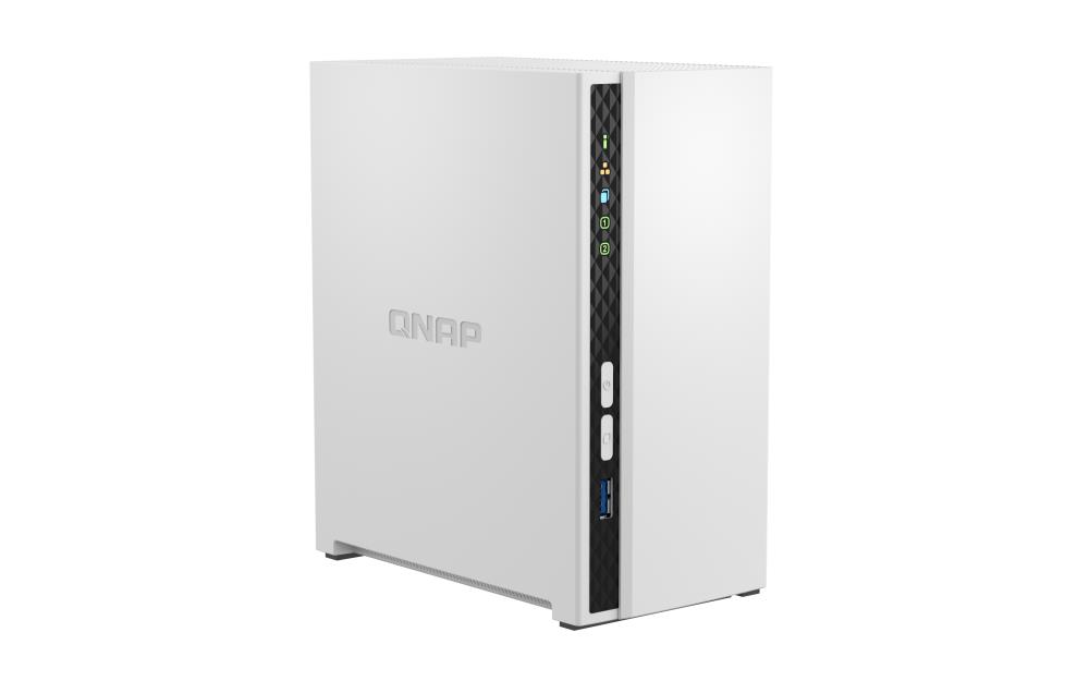 QNAP TS-233 NAS/storage server Tower ARM Cortex-A55 2 GB 0 TB QNAP QTS White