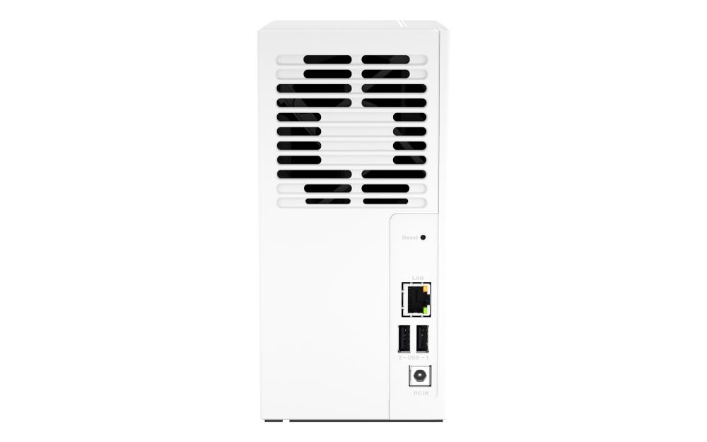 QNAP TS-233 NAS/storage server Tower ARM Cortex-A55 2 GB 0 TB QNAP QTS White