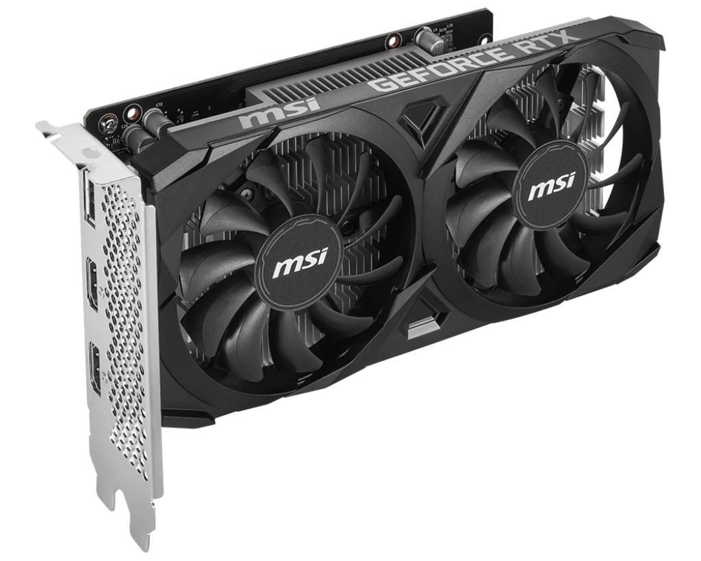 Graphics Card MSI NVIDIA GeForce RTX 3050 6 GB GDDR6 96 bit PCIE 4.0 16x Dual Slot Fansink 2xHDMI 1xDisplayPort RTX3050VEN2XE6GOC