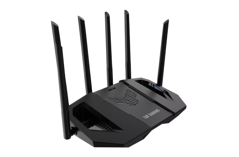 Wireless Router ASUS Router 6500 Mbps Mesh Wi-Fi 6 Wi-Fi 7 IEEE 802.11a IEEE 802.11b IEEE 802.11g IEEE 802.11ac IEEE 802.11ax USB 3.2 3x2.5GbE 1x2.5GbE Number of antennas 6 TUFGAMINGBE6500