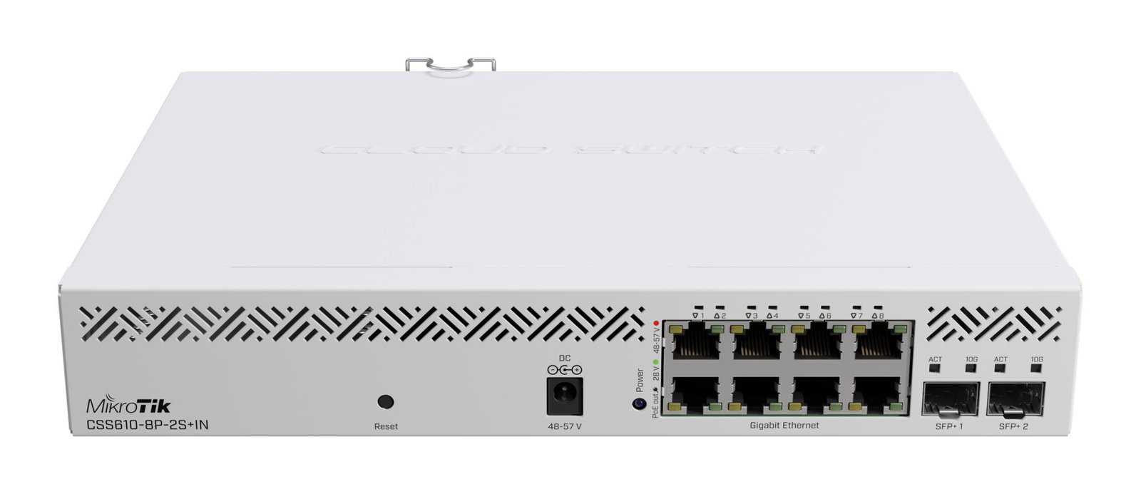 Switch MIKROTIK 8x10Base-T 100Base-TX 1000Base-T 2xSFP+ CSS610-8P-2S+IN