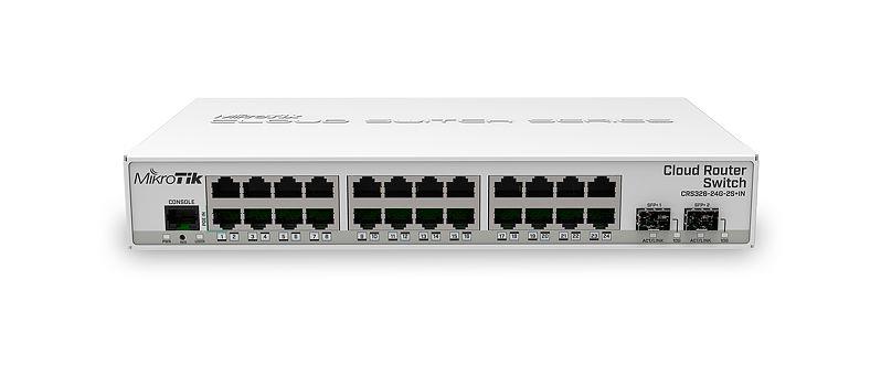 Switch MIKROTIK CRS326-24G-2S+IN 24x10Base-T 100Base-TX 1000Base-T 2xSFP+ CRS326-24G-2S+IN