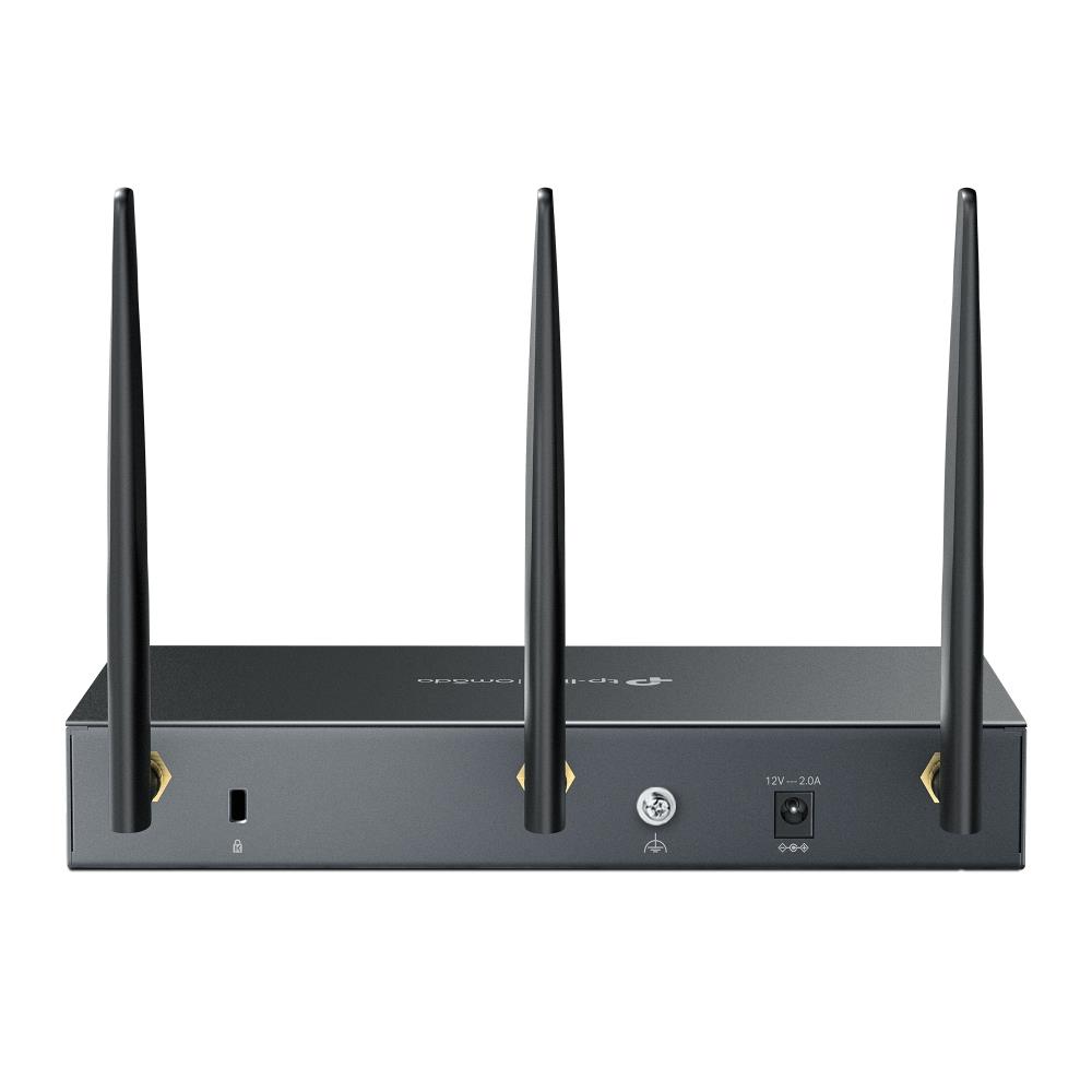 Wireless Router TP-LINK Omada AX3000 Gigabit VPN Router Data speed 3000 Mbit/s Ethernet WAN Yes WAN connection type SFP Ethernet LAN Yes 4xLAN ports USB port Yes ER706W