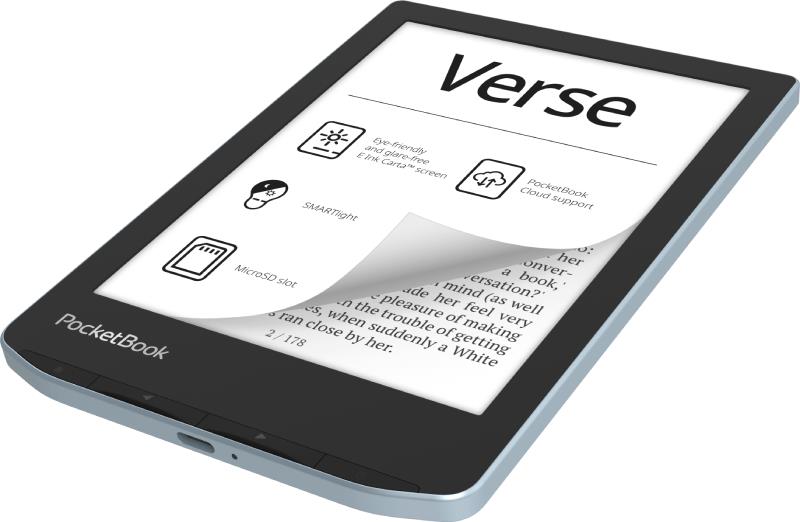 E-Reader POCKETBOOK Verse 6 1024x758 1xUSB-C Micro SD Wireless LAN Blue PB629-2-WW