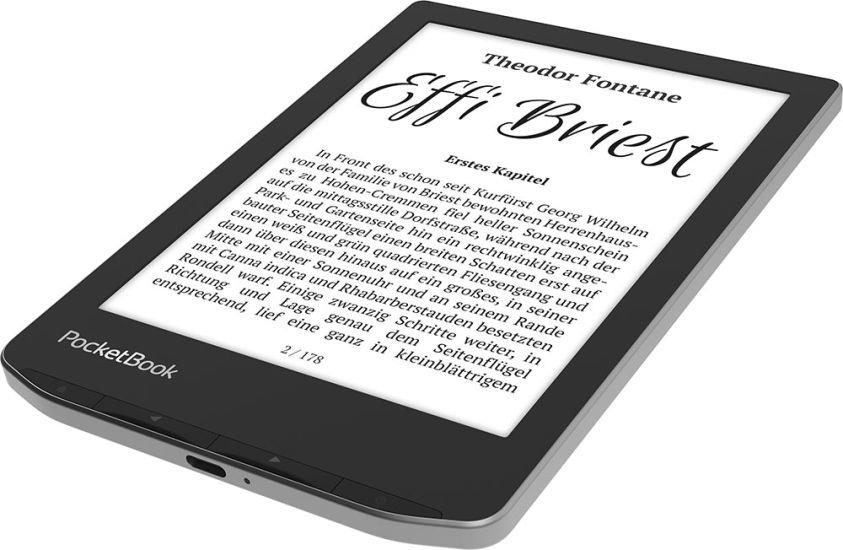 E-Reader POCKETBOOK Verse 6 1024x758 1xUSB-C Micro SD Wireless LAN Grey PB629-M-WW