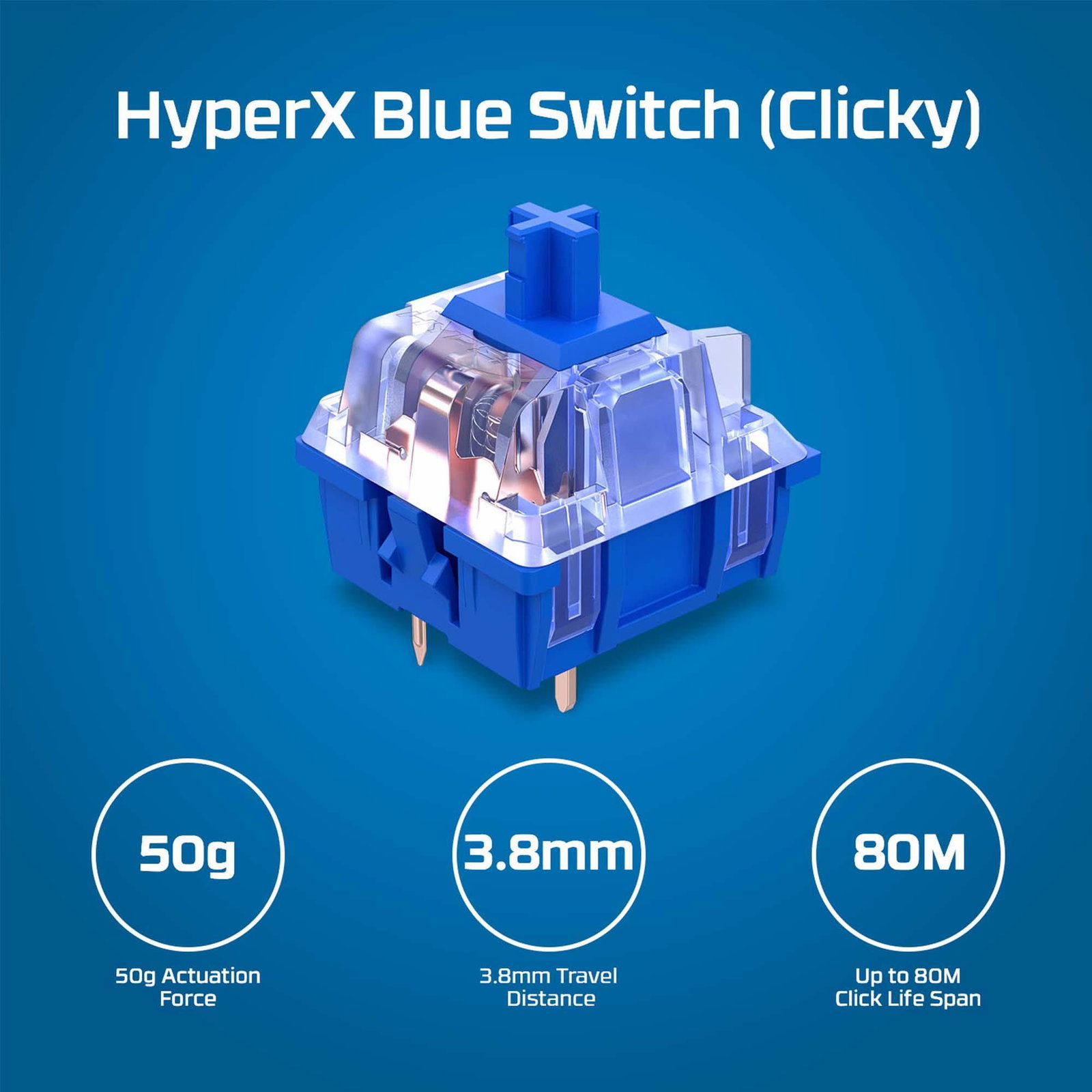 KEYBOARD ALLOY ORIGINS CORE/PBT HX BLUE 639N8AA#ABA HYPERX