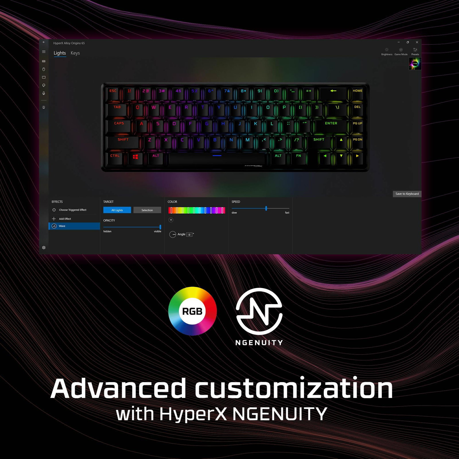 KEYBOARD ALLOY ORIGINS 65/NOR 4P5D6AN#UUW HYPERX
