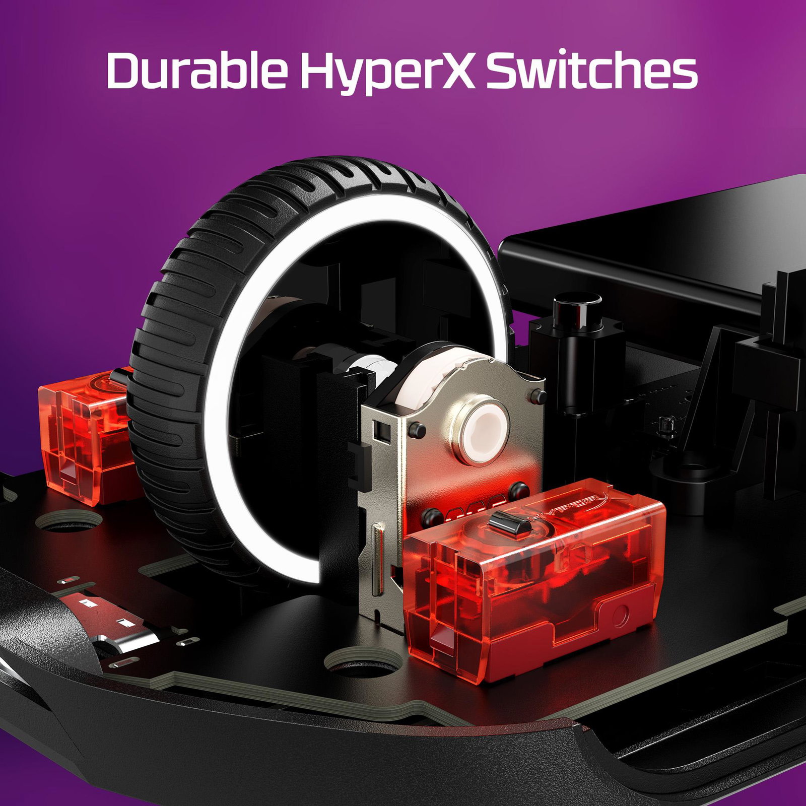 MOUSE USB OPTICAL WRL/PULSEFIRE HASTE 2 WHITE HYPERX