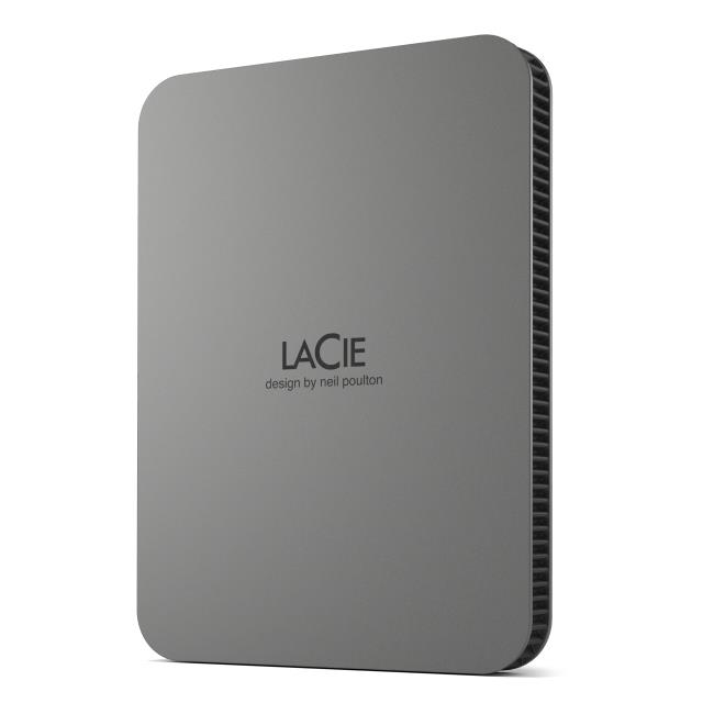 External HDD LACIE Mobile Drive Secure STLR2000400 2TB USB-C USB 3.2 Colour Space Gray STLR2000400
