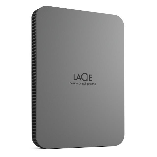 External HDD LACIE Mobile Drive Secure STLR2000400 2TB USB-C USB 3.2 Colour Space Gray STLR2000400