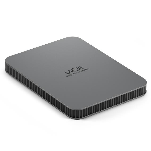 External HDD LACIE Mobile Drive Secure STLR2000400 2TB USB-C USB 3.2 Colour Space Gray STLR2000400