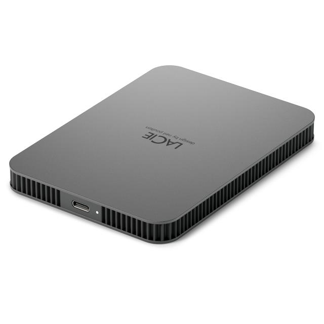 External HDD LACIE Mobile Drive Secure STLR2000400 2TB USB-C USB 3.2 Colour Space Gray STLR2000400