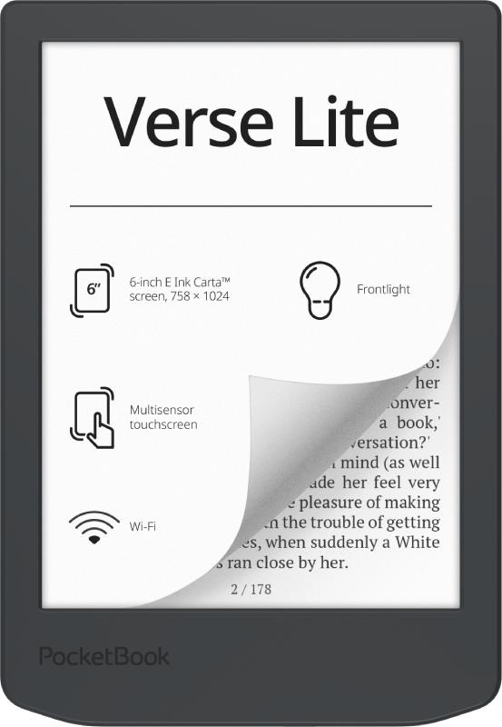 E-Reader POCKETBOOK Verse Lite 619 6 6 1024x758 1xUSB-C Wireless LAN Grey PB619-T-WW