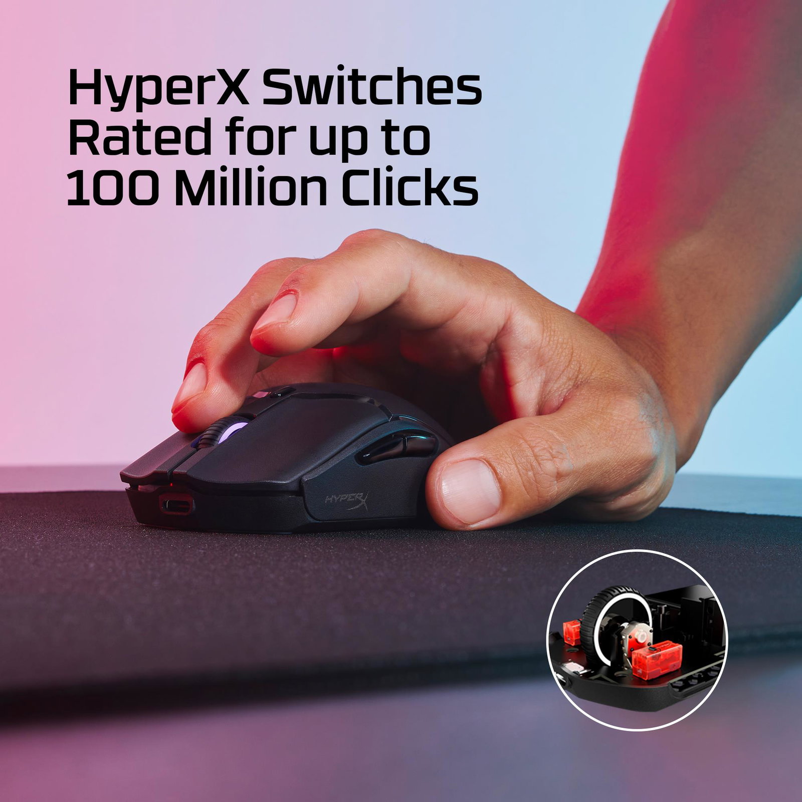 MOUSE USB OPTICAL HYPERX PF/HAS2 MINI WL BK 7D388AA HYPERX