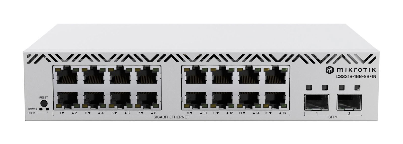Switch MIKROTIK 16x10Base-T 100Base-TX 1000Base-T CSS318-16G-2S+IN