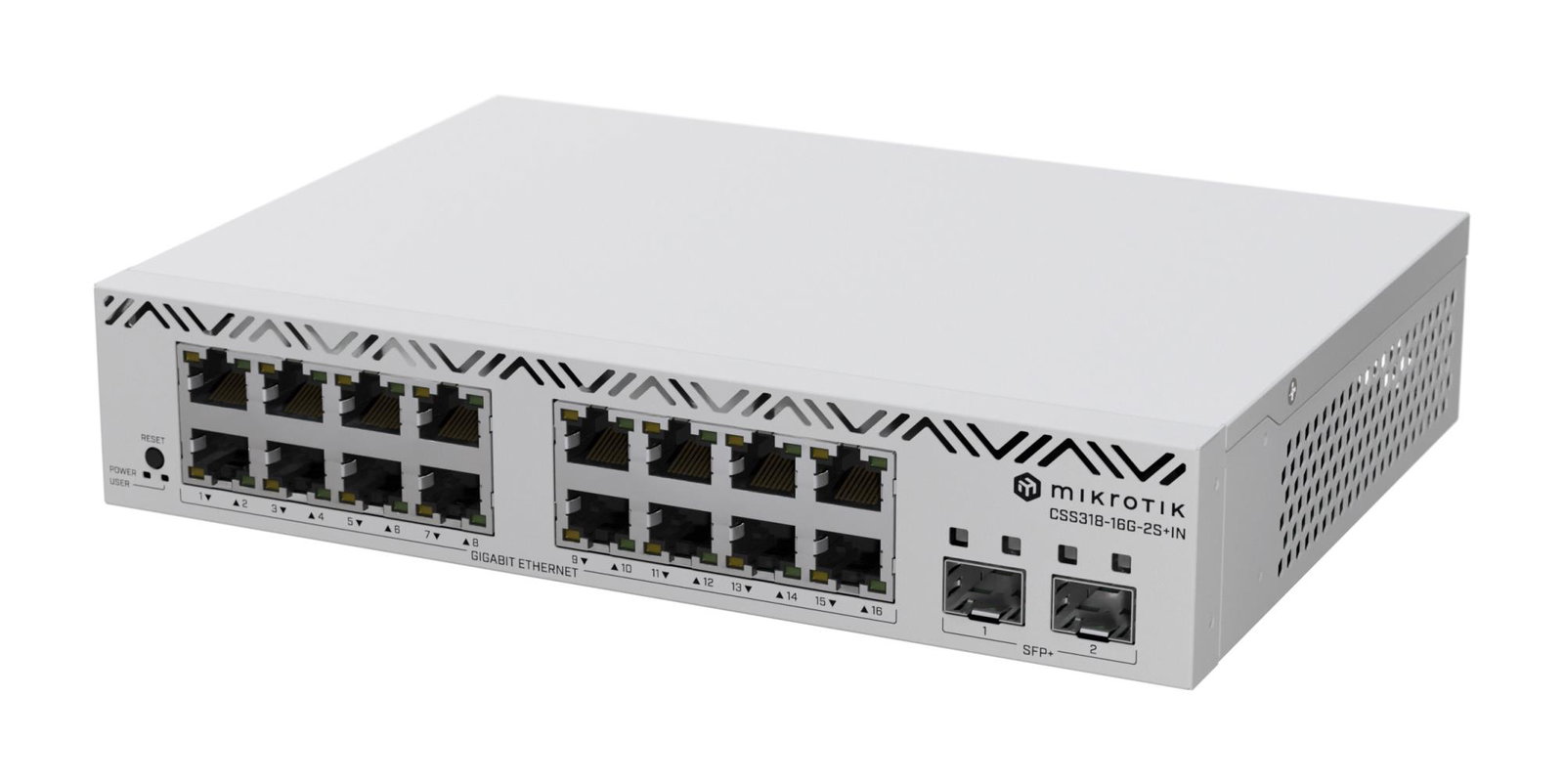 Switch MIKROTIK 16x10Base-T 100Base-TX 1000Base-T CSS318-16G-2S+IN