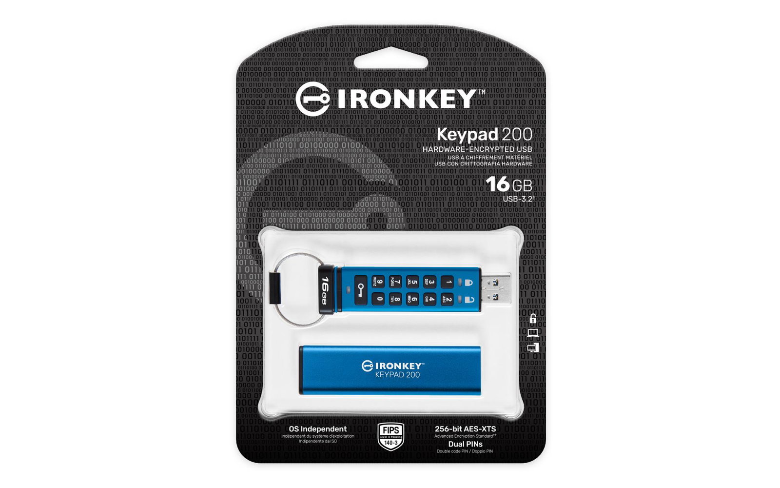 MEMORY DRIVE FLASH USB3.2/16GB IKKP200/16GB KINGSTON